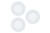 Lamper - EGLO FUEVA 5 recessed spot Ø86 mm 3000K 3-pack white - 99135