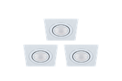 Lamper - EGLO AREITIO built-in spotlights 3-pack brushed aluminium - 98637