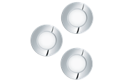 Lamper - EGLO FUEVA 1 recessed spot Ø85 mm IP44 3-pack chrome - 98635