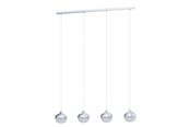 Lamper - EGLO MIOGLIA 1 pendant light granille white clear - 98628