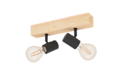Lamper - EGLO TOWNSHEND 3 spot rail 2L brown/black - 99478