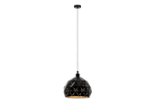 Lamper - EGLO ROCCAFORTE pendant Ø400 mm black/gold - 97841
