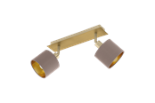 Lamper - EGLO VALBIANO spot rail 2L cappuccino/gold - 97537
