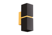 Lamper - EGLO PASSA wall lamp black/gold - 95373