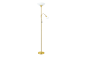 Lamper - EGLO UP 2 floor lamp white/brass - 82843