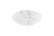 Lamper - EGLO MARS ceiling lamp Ø250 mm white "triangles" - 80263