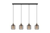 Lamper - EGLO CHISLE long table pendant black/amber - 43528