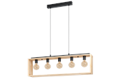 Lamper - EGLO FAMBOROUGH long table pendant brown/black - 43414