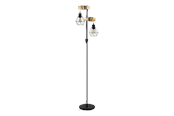 Lamper - EGLO TOWNSHEND 5 floor lamp black/brown - 44081