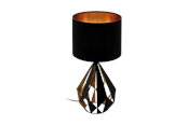Lamper - EGLO CARLTON 5 table lamp black/copper - 43077
