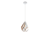 Lamper - EGLO CARLTON 1 pendant Ø205 mm white/gold - 43001