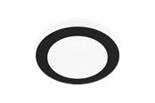 Lamper - EGLO LED CARPI wall/ceiling lamp white/black - 33682