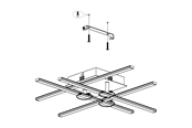 Lamper - EGLO TOWNSHEND 3 spot rail 3L brown/white - 99484