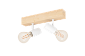 Lamper - EGLO TOWNSHEND 3 spot rail 2L brown/white - 99483