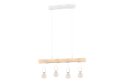 Lamper - EGLO TOWNSHEND long table pendant white/brown - 43704