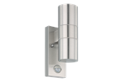 Lamper - EGLO RIGA 5 outdoor wall lamp with sensor stainless steel - 32898