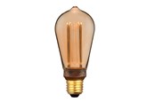LED-lyspære - EGLO LED-lyspære LED ST64 4,3W 1800K 3-step dimbar E27, ravfarget E27 - 11984
