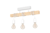 Lamper - EGLO TOWNSHEND ceiling lamp white/brown - 44082