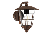 Lamper - EGLO PULFERO 1 outdoor wall lamp brown - 94855