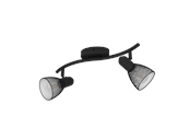 Lamper - EGLO CAROVIGNO spot rail 2L black - 98622