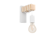 Lamper - EGLO TOWNSHEND wall lamp white/brown - 43706