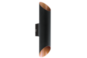Lamper - EGLO AGOLADA outdoor wall lamp black/copper - 94804