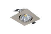 Lamper - EGLO SALICETO recessed spotlight LED 6W 2700K brushed steel - 98304