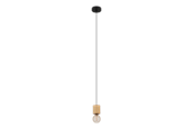 Lamper - EGLO TURIALDO pendant light black/brown - 901172