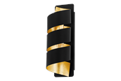 Lamper - EGLO ELIZONDO wall lamp black/gold - 98755