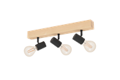 Lamper - EGLO TOWNSHEND 3 spot track brown/black - 99479