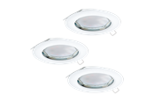 Lamper - EGLO PENETO built-in spotlights 3000K Ø78 mm 3-pack white - 94235