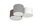 Lamper - EGLO PASTORE ceiling lamp anthracite brown/black/white - 97479
