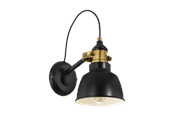 Lamper - EGLO THORNFORD wall lamp black/bronze - 49522
