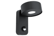 Lamper - EGLO PALOSCO outdoor wall lamp with sensor 6W black - 98738