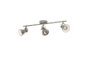 Lamper - EGLO SERAS spot rail 3L antique nickel/cream - 96554