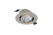 Lamper - EGLO SALICETO recessed spotlight LED 6W 2700K brushed steel - 98303