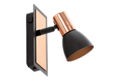 Lamper - EGLO BARNHAM spot black/copper - 94584