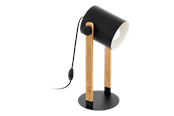 Lamper - EGLO HORNWOOD table lamp black/brown - 43519