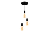 Lamper - EGLO POZUETA cluster pendant black - 98663