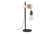 Lamper - EGLO TOWNSHEND table lamp black/brown - 43515