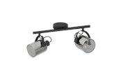 Lamper - EGLO BERREGAS 2-spot rail black-transparent - 99053
