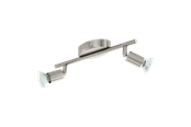 Lamper - EGLO BUZZ LED spot rail 2L brushed steel - 92596