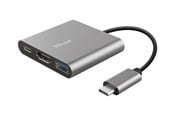 Dokkingstasjon - Trust Dalyx 3-in-1 Multiport USB-C Adapter - 23772