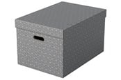 Arkivering & Oppbevaring - Esselte  Home Large oppbevaringsboks, pakke med 3 Grå - 628287