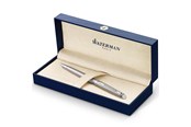 Skrive- & Tegneverktøy - Waterman Hémisphère Ballpoint Pen | Stainless Steel with Chrome Trim | Medium Point | Blue Ink | Gift Box - 3501170920473