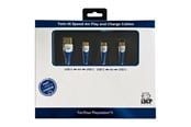 Spill - Tilbehør - iMP TECH 4M Braided Fast Charge Play and Charge Cable for PS5 - Wired Tilbehør til spillkonsoll - Sony PlayStation 5 - 5060176365421