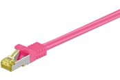 Nettverkskabel - Pro RJ45 patch cord CAT 6A S/FTP (PiMF) 500 MHz with - Rosa - 30m - 4040849916779
