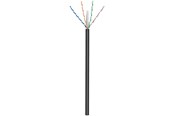 Nettverkskabel - Pro CAT 6 network cable U/UTP black 100 m - CCA cop - Svart - 100m - 4040849572937