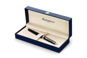 Skrive- & Tegneverktøy - Waterman Hémisphère Rollerball Pen | Gloss Black with Chrome Trim | Fine Point | Black Ink | Gift Box - S0920550