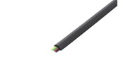 Nettverkskabel - Pro Telephone flat cables 6-core 100 m reel AWG 30. - Svart - 100m - 4040849502545